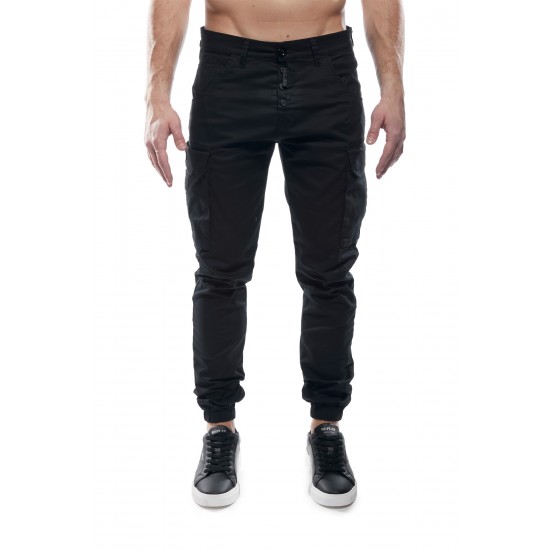 ΠΑΝΤΕΛΟΝΙ CARGO COVER DENIM F0186-32 OLIVER (ΜΑΥΡΟ)