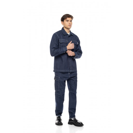 ΠΑΝΤΕΛΟΝΙ CARGO COVER DENIM L0095-31 CARGO (ΜΠΛΕ)