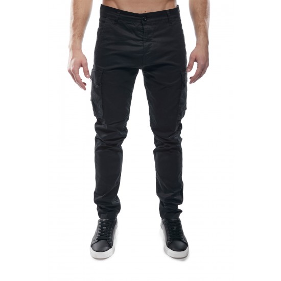 ΠΑΝΤΕΛΟΝΙ CARGO COVER DENIM N0189-32 CESAR (ΜΑΥΡΟ)