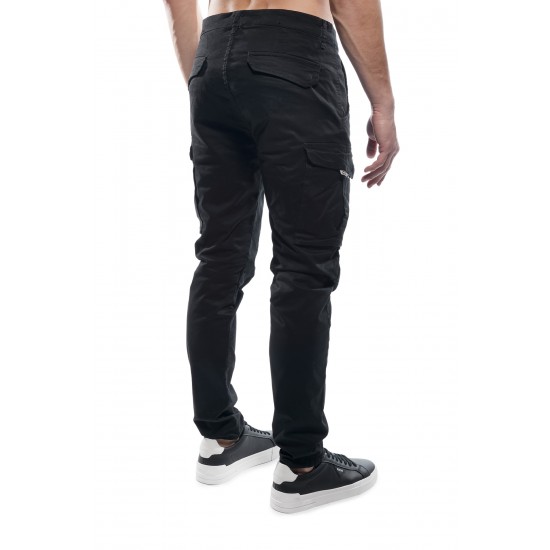 ΠΑΝΤΕΛΟΝΙ CARGO COVER DENIM N0189-32 CESAR (ΜΑΥΡΟ)