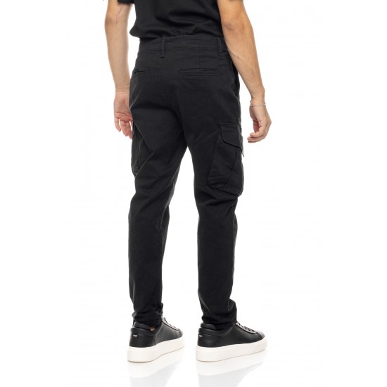 ΠΑΝΤΕΛΟΝΙ CARGO COVER DENIM T0185-31 ELVIS (ΜΑΥΡΟ)
