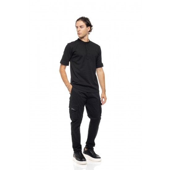 ΠΑΝΤΕΛΟΝΙ CARGO COVER DENIM T0185-31 ELVIS (ΜΑΥΡΟ)