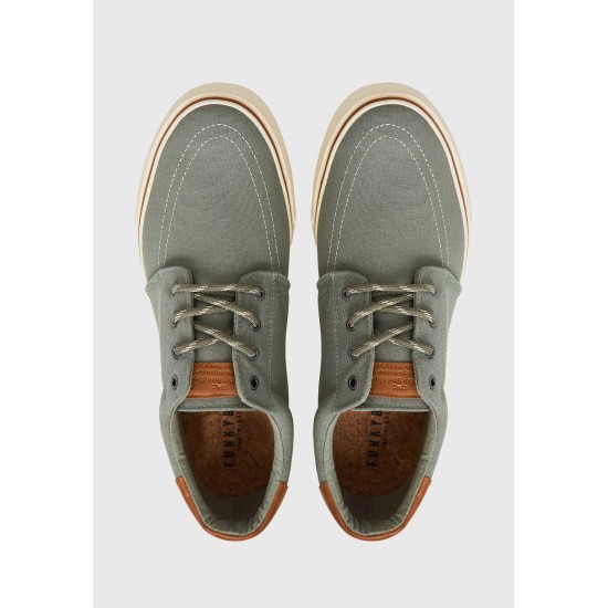ΠΑΠΟΥΤΣΙΑ CASUAL ΔΕΤΑ FUNKY BUDDHA FBM011-039-08 (SAGE GREEN)