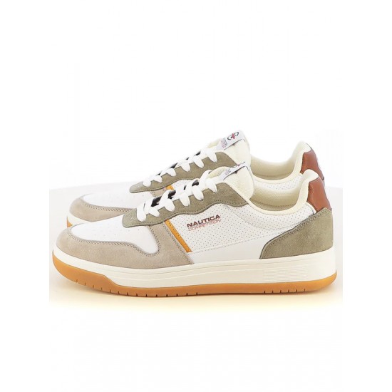 ΠΑΠΟΥΤΣΙΑ SNEAKERS NAUTICA NCM514Z22 (ΑΣΠΡΟ-ΜΠΕΖ)