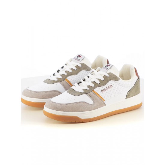 ΠΑΠΟΥΤΣΙΑ SNEAKERS NAUTICA NCM514Z22 (ΑΣΠΡΟ-ΜΠΕΖ)