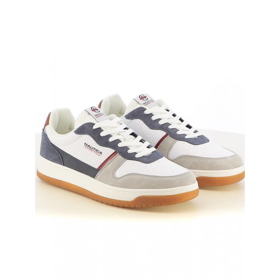 ΠΑΠΟΥΤΣΙΑ SNEAKERS NAUTICA NCM514Z22 (ΑΣΠΡΟ-ΜΠΛΕ)