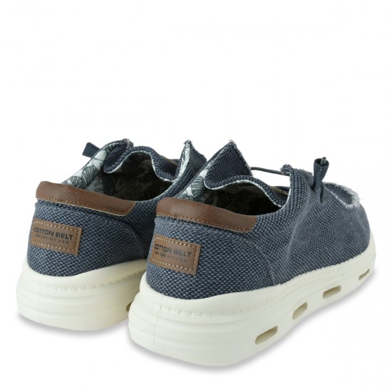 ΠΑΠΟΥΤΣΙΑ CASUAL SLIP ON COTTON BELT CBM618A16 (ΜΠΛΕ)