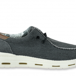 ΠΑΠΟΥΤΣΙΑ CASUAL SLIP ON COTTON BELT CBM618A16 (ΜΑΥΡΟ)