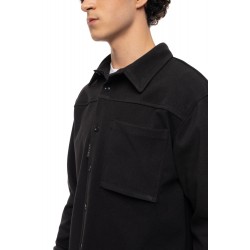 ΠΟΥΚΑΜΙΣΟ (OVERSHIRT) COVER DENIM FT175-29 OVER (ΜΑΥΡΟ)