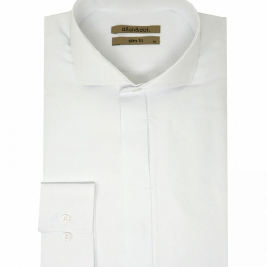 ΠΟΥΚΑΜΙΣΟ DASH&DOT 24014 (ΑΣΠΡΟ)