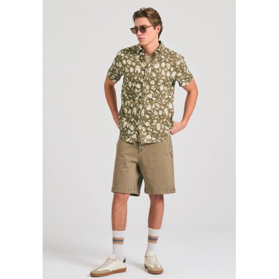 ΠΟΥΚΑΜΙΣΟ ΛΙΝΟ FUNKY BUDDHA FBM011-042-05 (OLIVE)