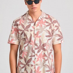 ΠΟΥΚΑΜΙΣΟ ΛΙΝΟ FUNKY BUDDHA FBM011-043-05 (OFF WHITE)