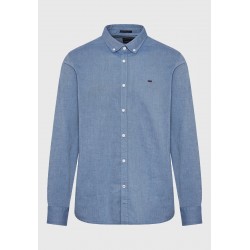 ΠΟΥΚΑΜΙΣΟ FUNKY BUDDHA FBM012-001-05 (ΜΠΛΕ ΙΝΤΙΓΚΟ)