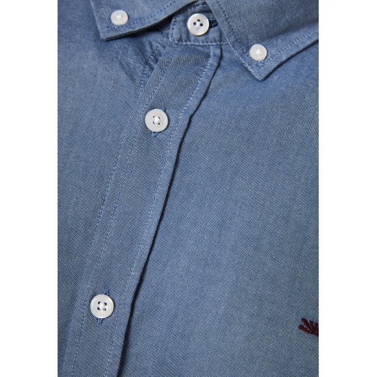 ΠΟΥΚΑΜΙΣΟ FUNKY BUDDHA FBM012-001-05 (ΜΠΛΕ ΙΝΤΙΓΚΟ)