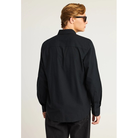 ΠΟΥΚΑΜΙΣΟ FUNKY BUDDHA FBM012-002-05 (ΜΑΥΡΟ)