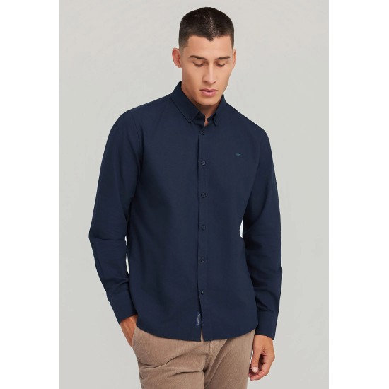 ΠΟΥΚΑΜΙΣΟ FUNKY BUDDHA FBM012-002-05 (ΜΠΛΕ)