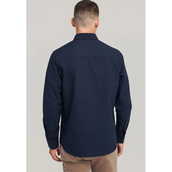 ΠΟΥΚΑΜΙΣΟ FUNKY BUDDHA FBM012-002-05 (ΜΠΛΕ)