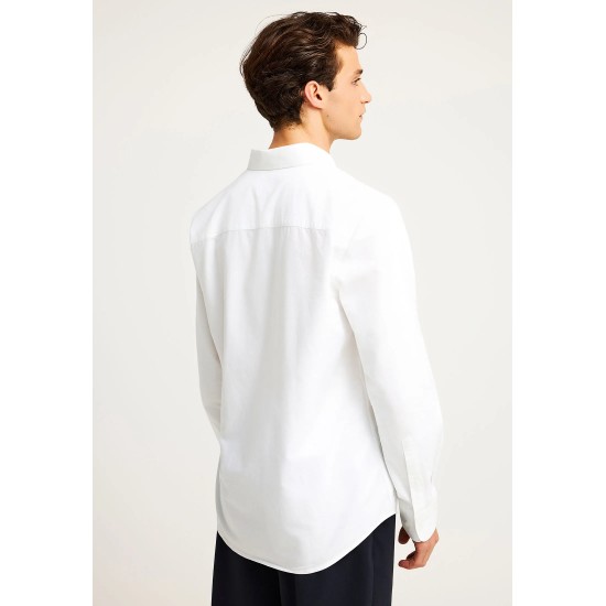 ΠΟΥΚΑΜΙΣΟ FUNKY BUDDHA FBM012-001-05 (ΑΣΠΡΟ)