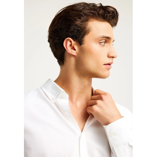 ΠΟΥΚΑΜΙΣΟ FUNKY BUDDHA FBM012-001-05 (ΑΣΠΡΟ)