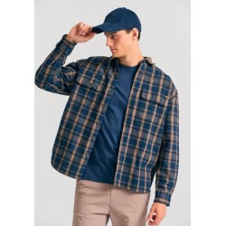 ΠΟΥΚΑΜΙΣΟ (OVERSHIRT) FUNKY BUDDHA FBM012-051-05 (ΜΠΛΕ)