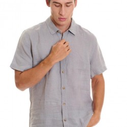 ΠΟΥΚΑΜΙΣΟ ΛΙΝΟ FUNKY BUDDHA FBM013-002-05 (GREY)