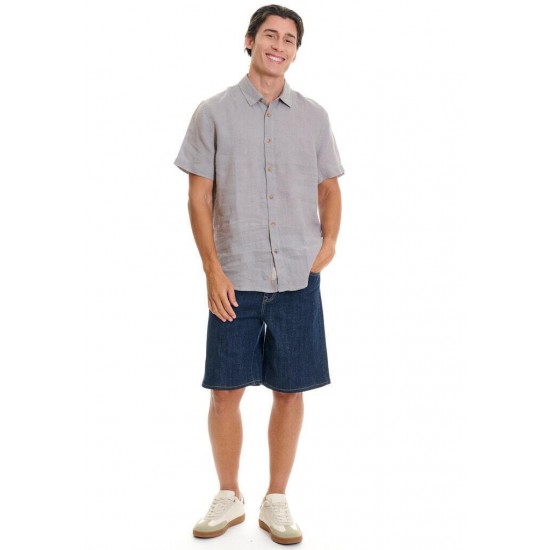 ΠΟΥΚΑΜΙΣΟ ΛΙΝΟ FUNKY BUDDHA FBM013-002-05 (GREY)