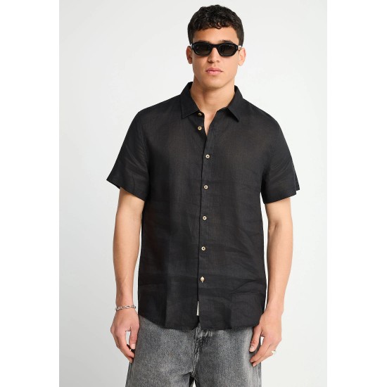 ΠΟΥΚΑΜΙΣΟ ΛΙΝΟ FUNKY BUDDHA FBM013-002-05 (ΜΑΥΡΟ)