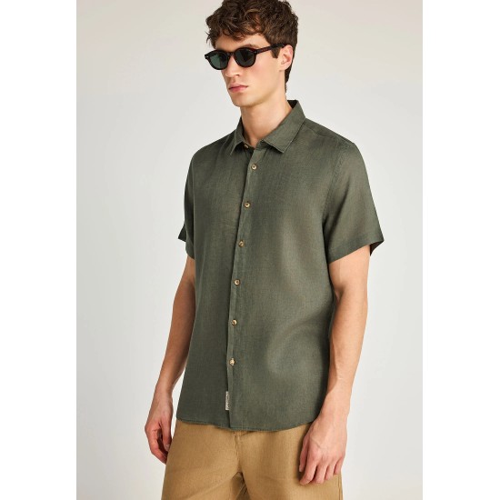 ΠΟΥΚΑΜΙΣΟ ΛΙΝΟ FUNKY BUDDHA FBM013-002-05 (DEEP FOREST)