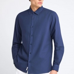 ΠΟΥΚΑΜΙΣΟ FUNKY BUDDHA FBM013-051-05 (ΜΠΛΕ ΙΝΤΙΓΚΟ)