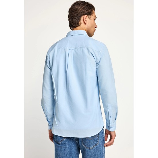 ΠΟΥΚΑΜΙΣΟ FUNKY BUDDHA FBM013-051-05 (LT BLUE)