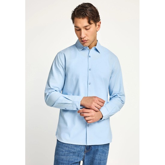 ΠΟΥΚΑΜΙΣΟ FUNKY BUDDHA FBM013-051-05 (LT BLUE)