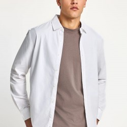 ΠΟΥΚΑΜΙΣΟ FUNKY BUDDHA FBM013-051-05 (ΑΣΠΡΟ)