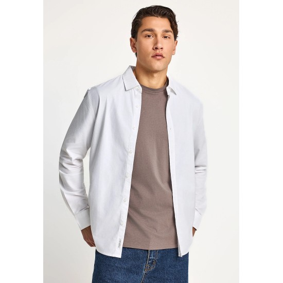 ΠΟΥΚΑΜΙΣΟ FUNKY BUDDHA FBM013-051-05 (ΑΣΠΡΟ)