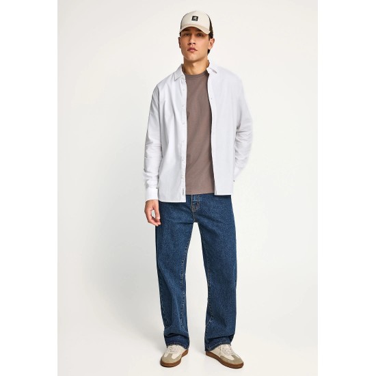 ΠΟΥΚΑΜΙΣΟ FUNKY BUDDHA FBM013-051-05 (ΑΣΠΡΟ)