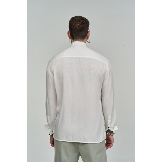 ΠΟΥΚΑΜΙΣΟ STEFAN 9016SS25 (ΑΣΠΡΟ)