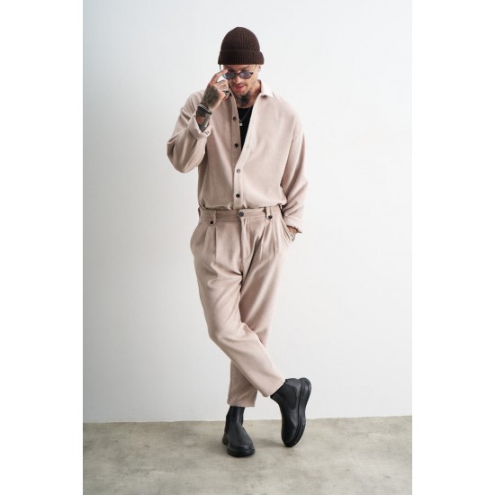 ΠΟΥΚΑΜΙΣΟ (OVERSHIRT) STEFAN 9022FW26 (ΜΠΕΖ)