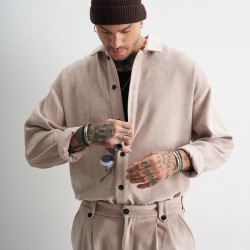 ΠΟΥΚΑΜΙΣΟ (OVERSHIRT) STEFAN 9022FW26 (ΜΠΕΖ)