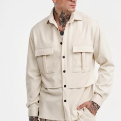 ΠΟΥΚΑΜΙΣΟ (OVERSHIRT) STEFAN 9031FW25 (ΕΚΡΟΥ)