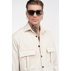 ΠΟΥΚΑΜΙΣΟ (OVERSHIRT) STEFAN 9031FW25 (ΕΚΡΟΥ)