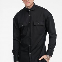 ΠΟΥΚΑΜΙΣΟ (OVERSHIRT) STEFAN 9040FW25 (ΜΑΥΡΟ)