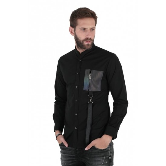 ΠΟΥΚΑΜΙΣΟ STEFAN 9065W21 (ΜΑΥΡΟ)