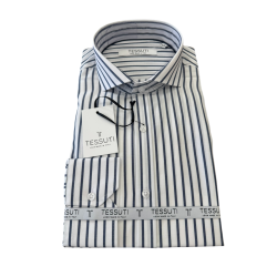 ΠΟΥΚΑΜΙΣΟ TESSUTI 8252169 (ΑΣΠΡΟ-ΜΠΛΕ)