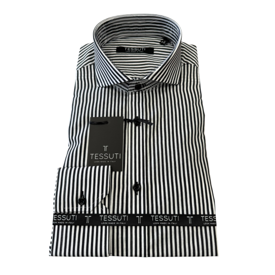 ΠΟΥΚΑΜΙΣΟ TESSUTI 82582179 (ΑΣΠΡΟ-ΜΑΥΡΟ)